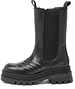 INUOVO Damen 818001 Halblange Stiefel, Schwarz, 39 EU