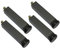 Lot de 4 Pieds de Lit Reglable Tube Carré Acier Pied Sommier Pattes de Meuble Jambe à un Trou Pieds de Support De Lit Accessoires pour Cadre De Lit avec Vis,Gris(22cm)