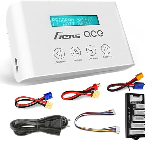 Gens ace 10A 100W IMARS III Pro 100W 10A LiPo Ladegerät mit LCD, für 2–6S LiPo Akkus, Akku Lipo RC Hobby Ladegerät
