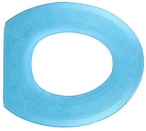 Toilet Seat Cover Pad Sticker,Soft Toilet Seat Cushion Pad Universal with Self-Adesive Design for Bathroom (Light Blue)