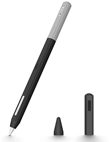 ESR Custodia per Apple Pencil Compatibile con Apple Pencil 2a Generazione, Silicone Resistente, Compatibile con la Ricarica Magnetica, Cover per Apple Pencil Ultra Leggera, Nero