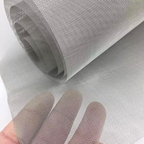 Stainless Steel Woven Wire SS304 Wire Mesh 40Mesh 15.7x47.2(40x120cm), for Vent,Cage,Garden, Window Screen, Filter Mesh