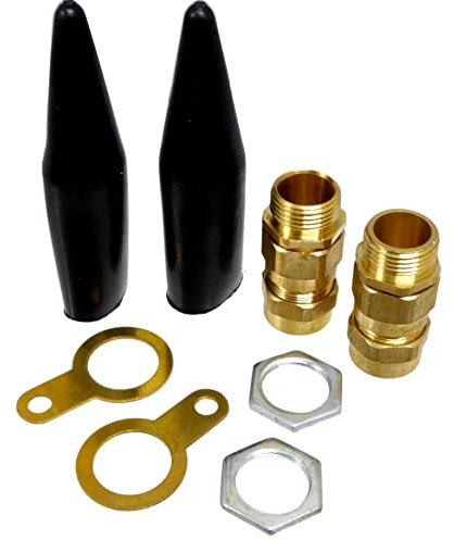 Pack of 2 CW20S Brass Glands for SWA Armoured Cable Outdoor Use - 2, 3, 4, 5 Core
