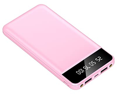 JJJ 20000mAh Charge de téléphone Portable de Grande capacité Treasure Charge Rapide Portable Alimentation Mobile de Grande capacité (Color : Pink, Size : 8000mAh)