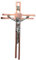 10.855.50 croce crocefisso crocifisso con cristo argento e targhetta inri da muro da parete rame misura 16.5 cm