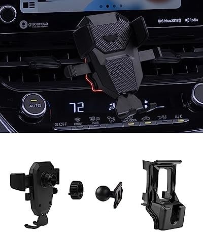 Karltys Car Phone Holder for Toyota Corolla 2020-2025 /Corolla Cross 2022-2025, Cell Phone Holder Mount Hands Free Thick Case Friendly Mobile Holder for 4-7 Inch Phones