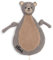 KIDSLINO Schmusetuch Bär, Schnullertuch Strick Jollein, Babygeschenk, personalisierbar