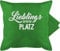 Shirtracer Kissenbezug - Statement Kissen mit Sprüchen - Lieblingsplatz - weiß - 50 x 50 cm - Grün - kissenhüllen Spruch Pillow sprüche sofakissen zierkissen kopfkissen zierkissenbezug