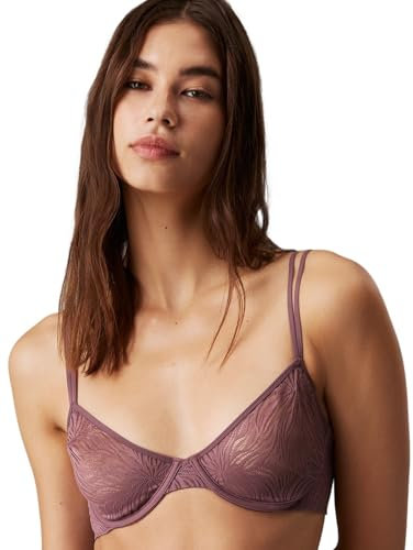 Calvin Klein Donna Reggiseno a Mezza Coppa Unlined Elasticizzato, Rosa (Keepsake Rose), 4D