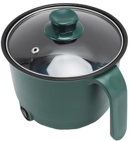 Olla Eléctrica, 2 Modos de Potencia, 1,5L, Máximo 600W, Vitrocerámica con Tapa Transparente para la Cocina (Trisarcrn03ugy8b-11)
