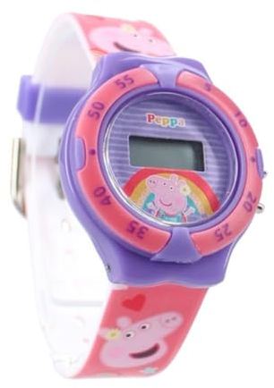My sweety pop Armbanduhr für Mädchen, Rosa – Digitaluhr – Peppa Pig, Riemen