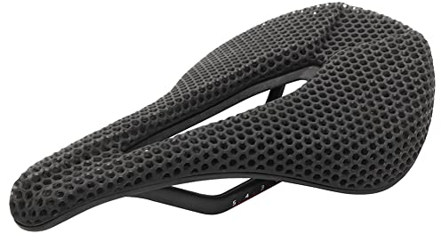 Grendly Fahrradsattel mit 3D-Druck, Karbonfaser, bequem, für Mountainbike, Rennrad, gemütliches Waben-Kissen, 3D-2