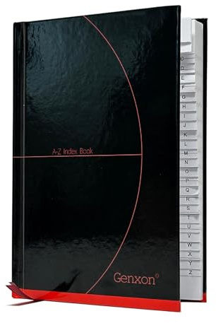 A6 Registerbuch Adressnotizbuch A-Z Notizen Organizer Registerbuch Hardcover Pocket Kleiner Notizblock liniertes Buch 192 Seiten
