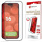 Displex Premium Schutzglas (Full Cover, 10H) für Apple iPhone 16, Eco-Montagerahmen, volle Displayabdeckung, Tempered Glas, kratzer-resistente Schutzfolie, hüllenfreundlich