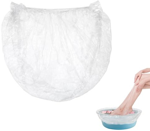 JIYIN Disposable Bags for Foot Bath, 100 x 100 cm, Plastike Foot Tub Bags, Foot Pedicure, Foot Bath, Hygienic Foot Care Bags, Suitable for Spa Podiatry (100 x 100 cm)