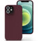Zuvirelx Glatte Silikon hülle für iPhone 12/12 Pro, Staubbeständig‌, Slim, Taschentauglich‌ Handyhülle Cover Case für Apple iPhone 12/12 Pro - Burgunderrot