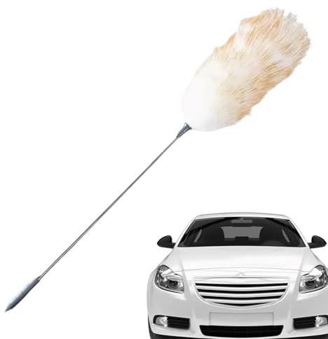 Plumero de fibra de limpieza,Plumero de fibra para interior de automóvil - Plumero reutilizable para interior de coche, flexible | Cepillo para detalles de salpicadero, lavable, para quitar el polvo d