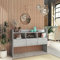 Xichuzi Aparador, Aparadores para Salon, Mueble Auxiliar Salón, Aparador Cocina, Muebles De Salon, Mueble Aparador, de aglomerado Gris hormigón 105x30x70 cm