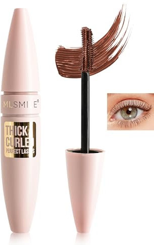 Wasserfeste Mascara, Braun, Volumen-Mascara, falsche Wimpern, doppelseitiger Bürste, biegt sich und lang, lang anhaltend, kein Smudge, kein Verstopfen, Volumen und Länge, Make-up, Geschenk für Damen