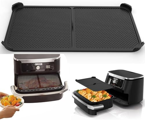 Splash Guard for Ninja AF500EU Foodi FlexDrawer 10.4 L, High-Quality Silicone Accessories for Hot Air Fryers, Adjustable Protection for Dividers & Heating Coils, Dishwasher Safe and Reusable