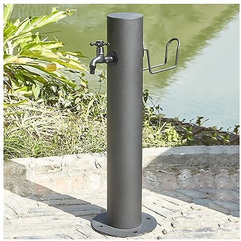 Fontaine de jardin colonne d'eau avec robinet en laiton pour robinet extérieur et irrigation