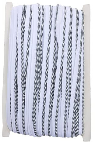 TEHAUX 1 Rolle Einfassband Leinen Kissenbezüge Lametta Vorhänge Kordel Seil Gürtel Türvorhang Bastelschnur Goldene Spitzenborte Gardinenhaken Goldene Vorhanghalter