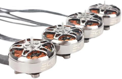 Emax ECO II Serie Bürstenloser Motor 2004 1600KV 2000KV 2400KV 3000KV Kompatibel mit 4S bis 6S Lipo Kompatibel mit RC Drone FPV Racing 1 2 oder 4 Stück(4pcs 1600KV)