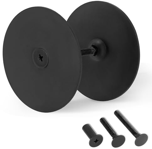 Door Hole Cover Plate, Door knob Cover 2-5/8 Diameter, Premium Stainless Steel Deadbolt Cover Plate with Screws - Enhance Security, Privacy & Aesthetic Appeal