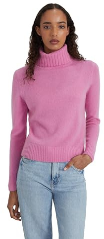 Style Republic Pull à col roulé 100 % cachemire pour femme, coupe droite, pull élégant en tricot de qualité supérieure pour l'automne et l'hiver