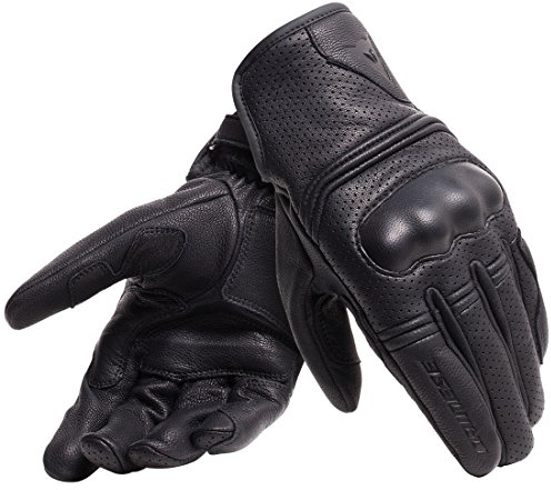 Dainese - Corbin Air Unisex Gloves, Motorradhandschuhe Herren und Damen, Handschuhe Moto aus 100% Schafsleder, Weich, Widerstandsfähig mit Knöchelschutz und Verstärkter Handfläche, Schwarz