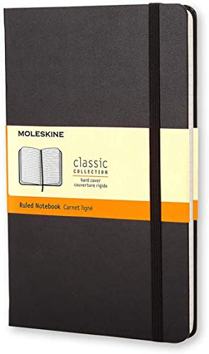 Moleskine Ruled Hardcover Notebook Large Black
