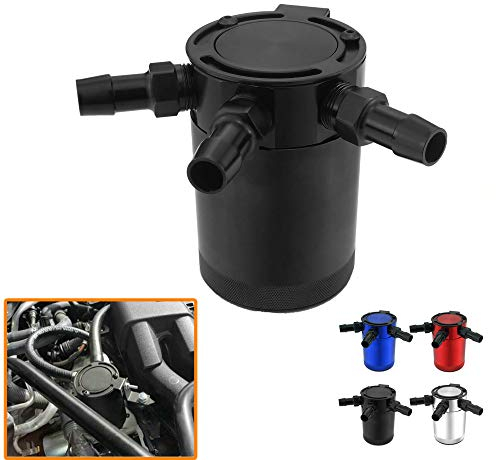 Heinmo - Aceite universal compacto con 3 puertos, 2 entradas y 1 toma de aire, olla de recuperación de residuos