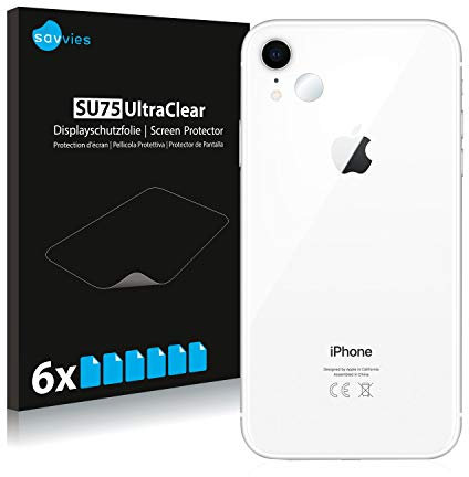 savvies (6 Pezzi Pellicola Protettiva per Apple iPhone XR (SOLO Fotocamera) Protezione Schermo Trasparente