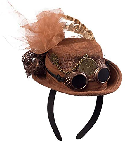 Orlob Fasching Hut Minihut Steampunk braun