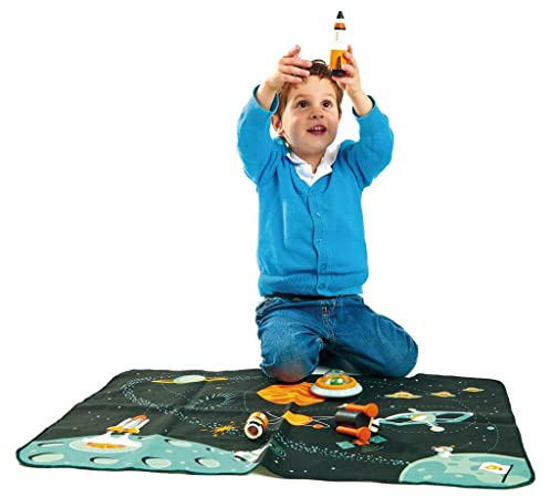 Tender Leaf Toys wooden space play toys for imaginative play adventures (Space Adventure)