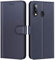 New&Teck Coque Samsung Galaxy A20E Housse Etui Portefeuille Cuir Multifonction, Fermeture Magnétique à Clapet Anti-Choc (Bleu)
