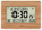 Youshiko Radio Controlled Silent Large LCD Wall Clock (Offical UK Version) Auto Set Up with Day Date Month Helpful for DEMENTIA & ALZHEIMER SUFFERERS (Bamboo Wood)