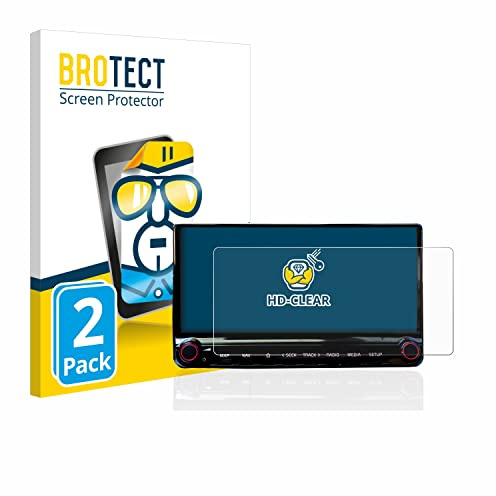 BROTECT Schutzfolie für Kia XCeed 2019 Infotainment System 10.25 | 2 Stück Transparenter Displayschutz Made in Germany Klare Displayschutz-Folie Clear Einfache Montage Case-Friendly