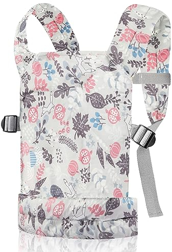 Nabance Porte Bebe Poupee Porte Poupée Doll Carrier 100% Coton Poupée Accessoires Avant et Arrière Porte-Poupée Jouets pour Enfants Cadeau de Noël Cadeau d'anniversaire
