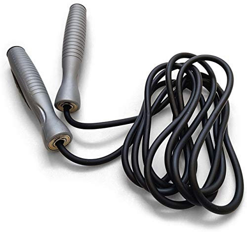 GREEN HILL Dual Jump Rope Nylon Cavo Sintetico Pvc Boxe Pugilato, Corda Da Salto Unisex Adulto, Grigio (Grey), Regolabile
