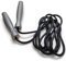 GREEN HILL Dual Jump Rope Nylon Cavo Sintetico Pvc Boxe Pugilato, Corda Da Salto Unisex Adulto, Grigio (Grey), Regolabile