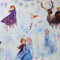 YöL Kindertapete Anna Elsa Olaf Snow Ice Blue Teal Sven Kristoff Muster
