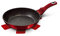 Professional Colorful Aluminum Non Stick Cooking Induction Marble Coating Frying Pan Metallic Soft Touch (Burgundy, 28cm)