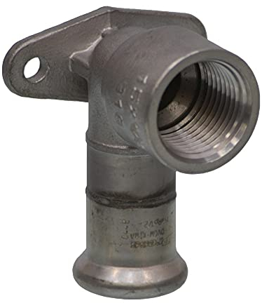 SEPPELFRICKE Edelstahl XPS472G, Deckenwinkel 90° IG, kurze Bauform 18mm x 1/2
