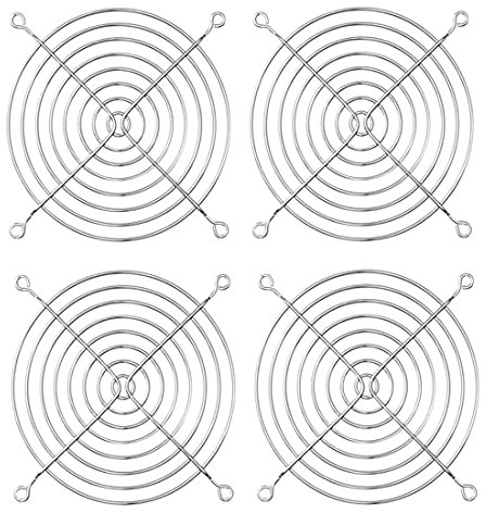 GDQLCNXB Griglia in metallo per ventola del computer, 120 mm, protezione per le dita, confezione da 4