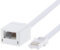 BT Telephone Extension Cable 2M, Mellbree White BT Male to Female Extension Cable 6-Pin Straight Through Telephone Extension Cable for BT UK Landline Phone Cord Home & Office Fax Modem Extender 6 Wire