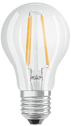 NCC-Licht LED Filament Leuchtmittel Birne A60 4W = 40W E27 klar 470lm 4000K Tageslichtsensor
