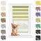 MARDOM Rollos für Fenster Ohne Bohren, Duo Rollo Tag und Nacht, Rollo Ohne Bohren, Doppelrollo Klemmfix Ohne Bohren, Fensterrollo Innen, Jalousien (Grün, 57.5x140 cm (Stoffbreite: 53.5)