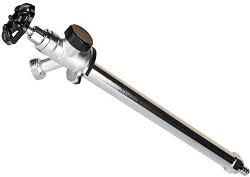 WHK 10 Inch Frost Anti-Siphon Sillcock 1/2 Inch PEX B X 3/4 Inch Hose Bibb,Frost Proof Outdoor Faucet Bib with Vacuum Breaker-Frost Free Spigot PEX Crimp Connection(Brass)