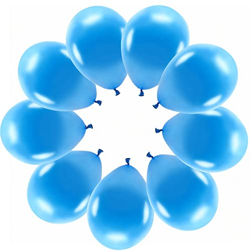 10 Luftballons Blau Pastell Eco Ballons blau Made in EU Deko Geburtstag Kinder Erwachsene Hochzeit Party pastellblaue Ballons Helium geeignet